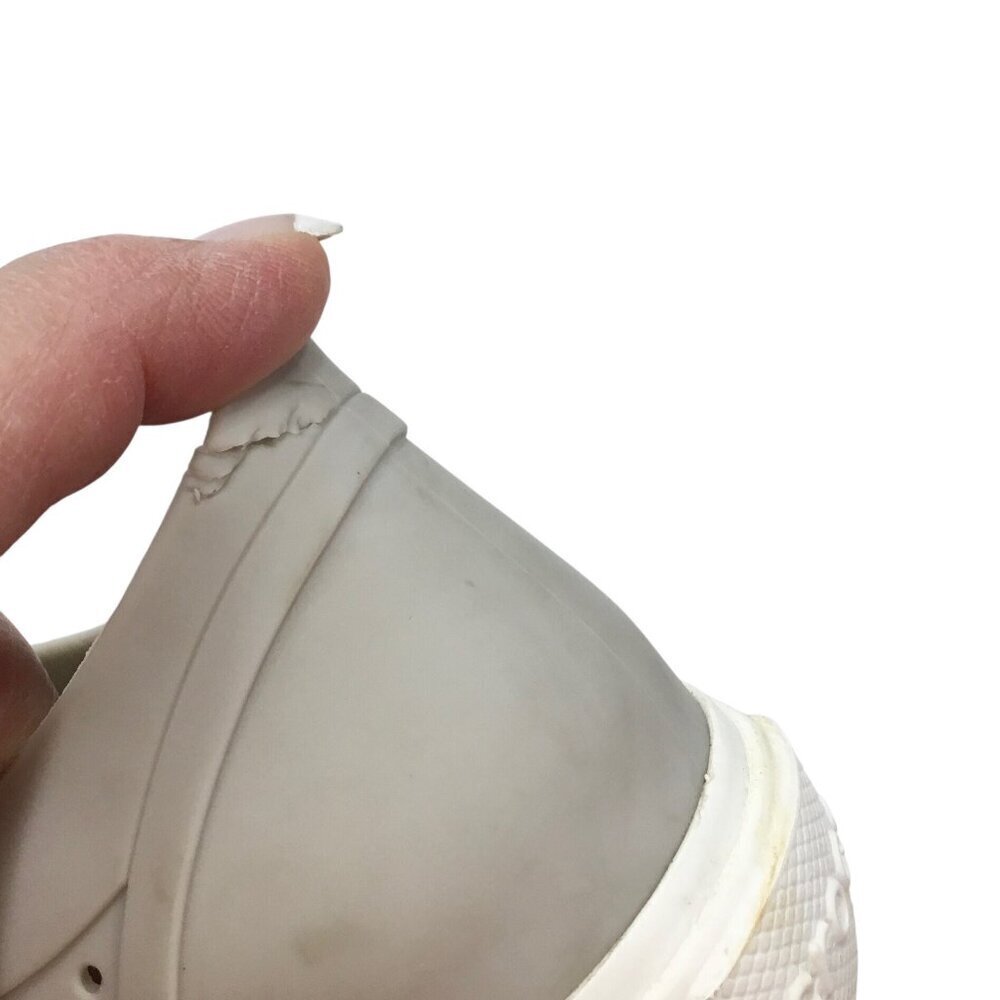 Crocs Citilane Roka Court Shoes Sneaker 2044884 Size 8 Beige Perforated Lace Up - Picture 12 of 12